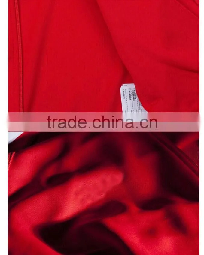 Professional training tracksuit custom tracksuit 100%polyester Tricot