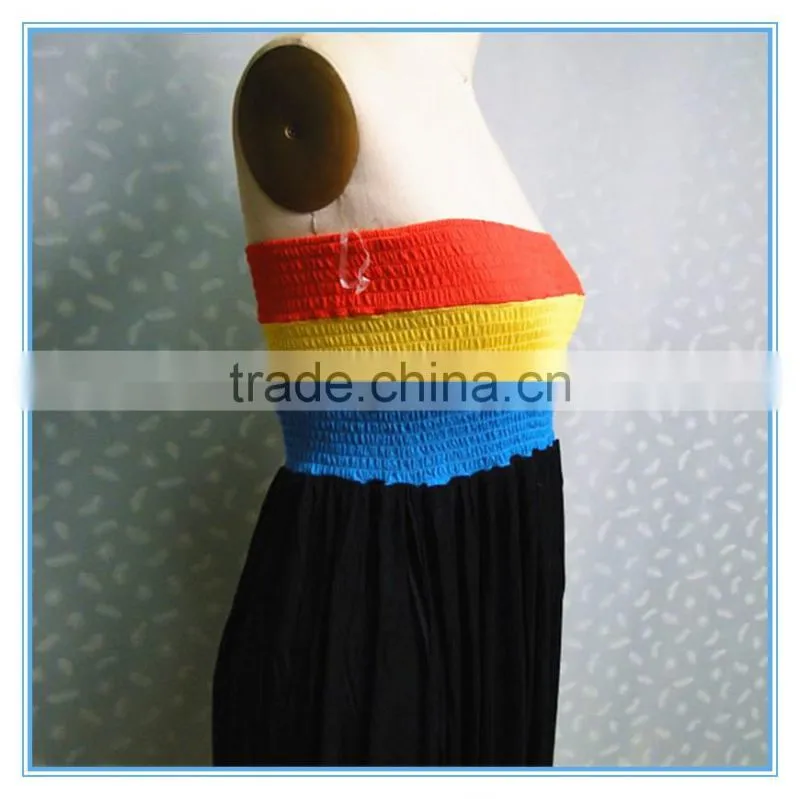 Fashion Women Summer Beach Strapless Long Sexy Dress