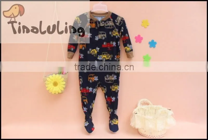 TinaLuLing Dinosaur Pajamas Fashion 100% cotton Boys One Piece Jumpsuits