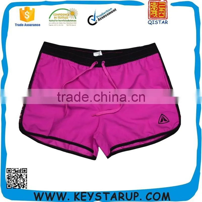 Polyester Peach Skin Custom Lady Beach Digital Printed Shorts