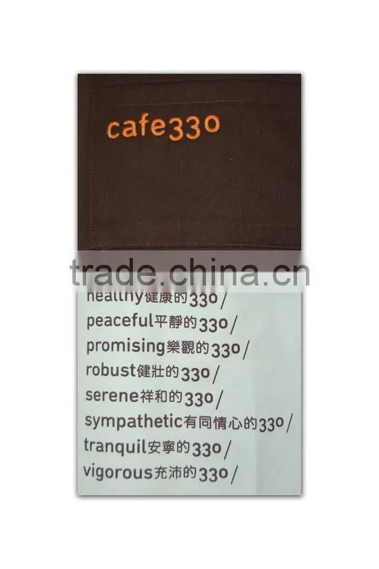 Wholesale Promotional Factory Price customized cotton ladies aprons sale