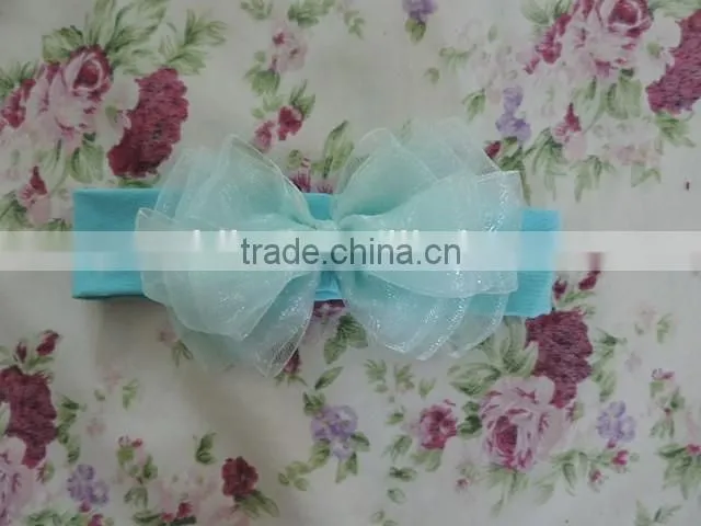 2017Lovely Style Princess Girls Hair Accessories Bowknot Elastic Headband Girls Many Colors Choice