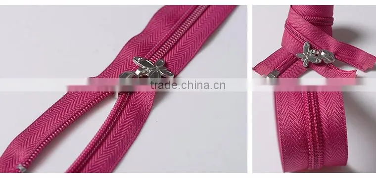 #5 Open end Zippers Nylon
