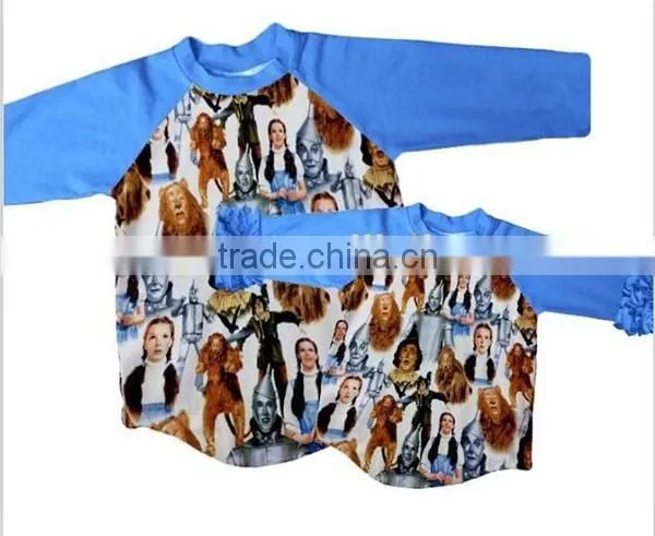 2017 easter Raglan kids shirt for baby girls icing sleeve t shirt 3/4 sleeve buny pattern spring fall t-shirt