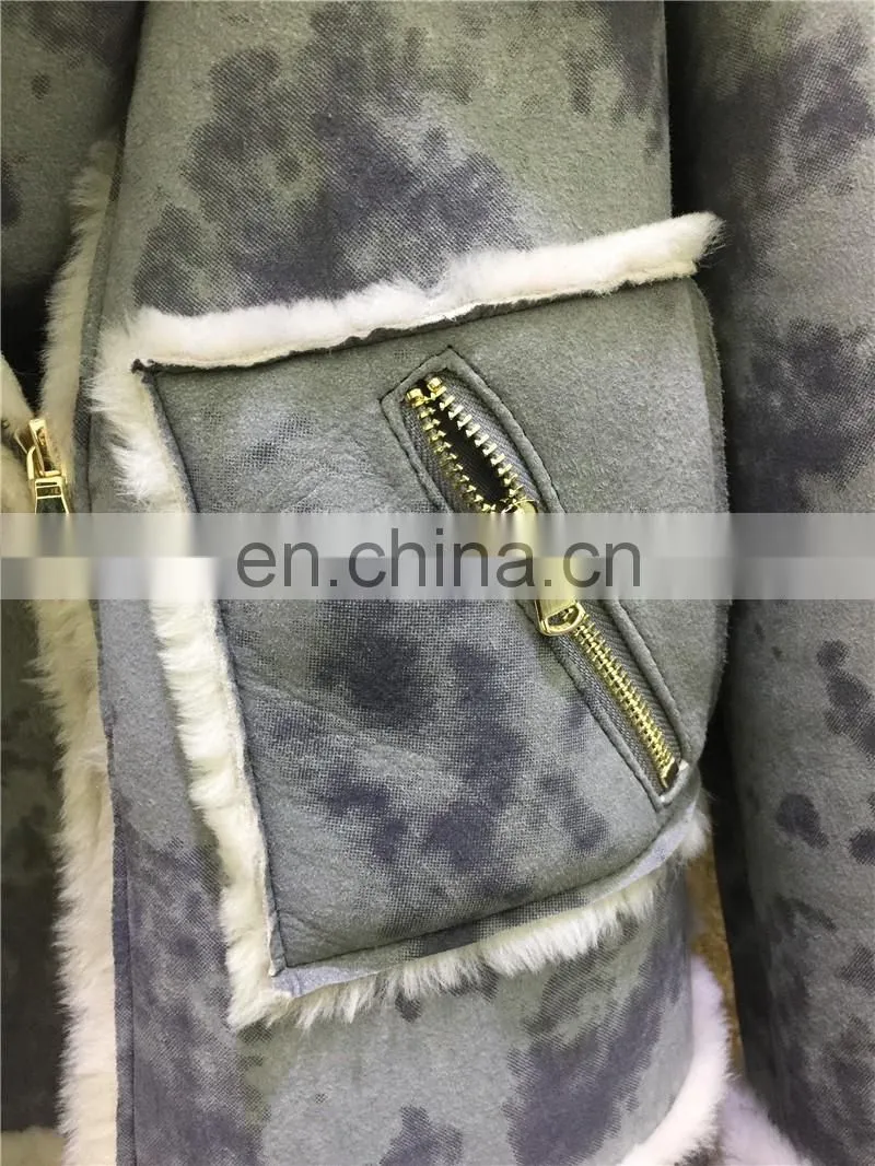 Luxury Real Sheep Skin Winter Fashionable Jacket For Women