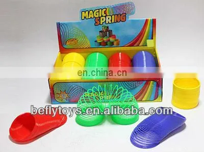 Kids spring toys flashing with eco-material