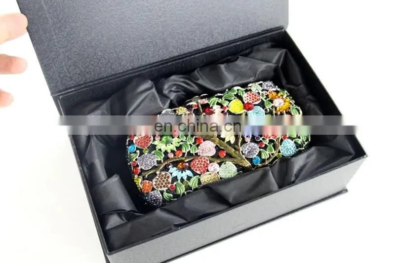 2016 fashion women crystal stone evening bag for wedding party