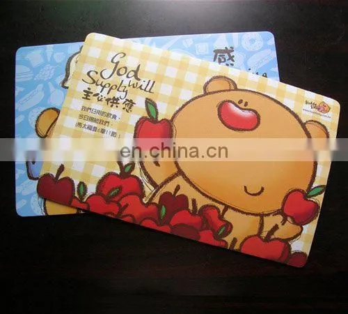 PVC laminated decorative table mat placemat table pad