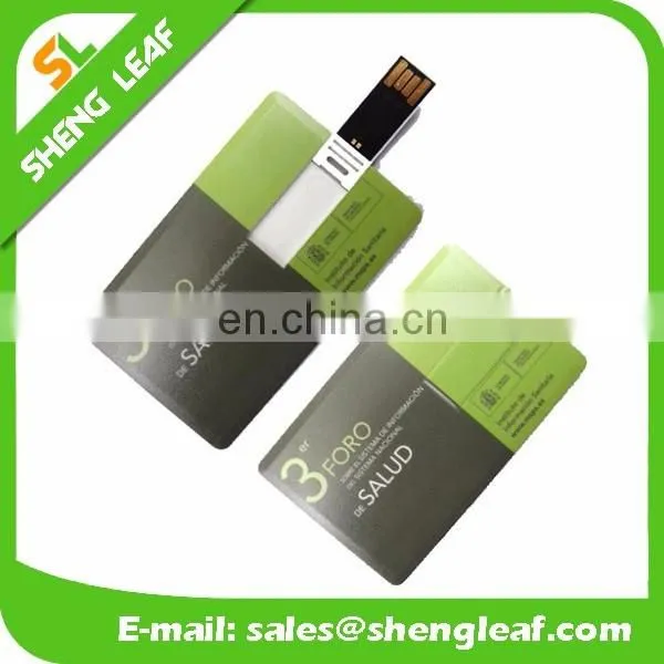 Promotional custom credit card shape usb flash drive usb card