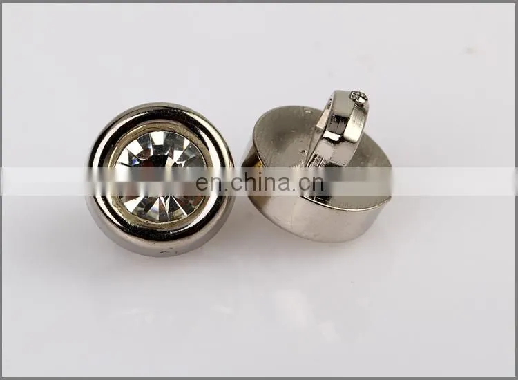 UV Plating Rhinestone Shank Button BA60135