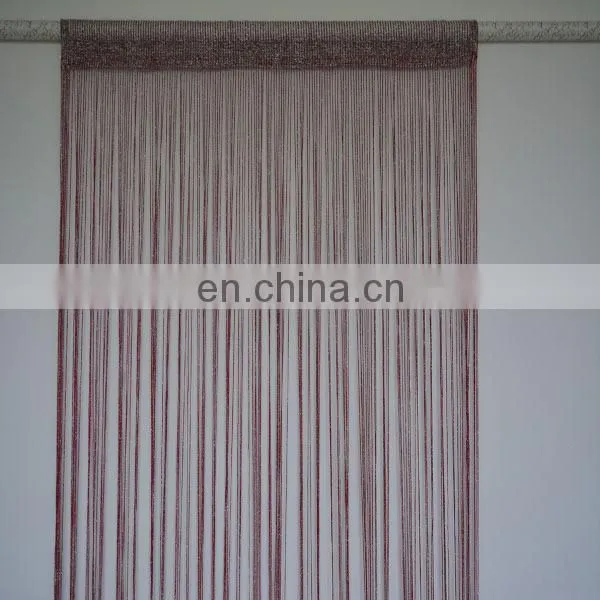 modern metallic fringe string curtain