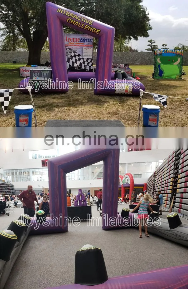Wholesale Interactive Challenge IPS Lighting Zone Inflatable Boarding Battle Light Game, Interactive Challenge Inflatable