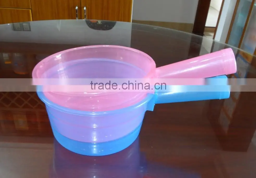 Clear plastic water ladle, soup ladle
