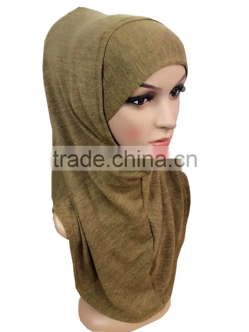 HOT 2015 cashmere ISLAMIC HEADSCARF;two piece MUSLIM HIJAB