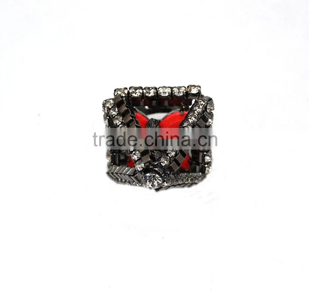 2015 fashion 3D hollow Diamond ring Fashion Design party style Ring, Diamond Ring