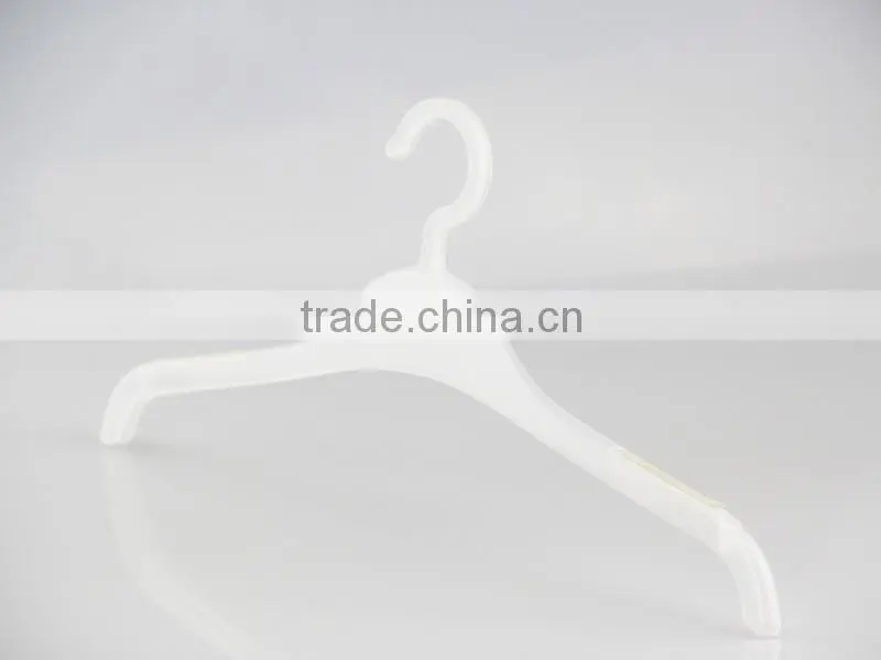 IMY-467 white clothing plastic hanger custom plastic slim hanger