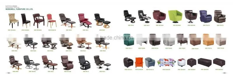 WorkWell 2014 fabric high quality dining chair with Rubber wood legs Kw-D4165