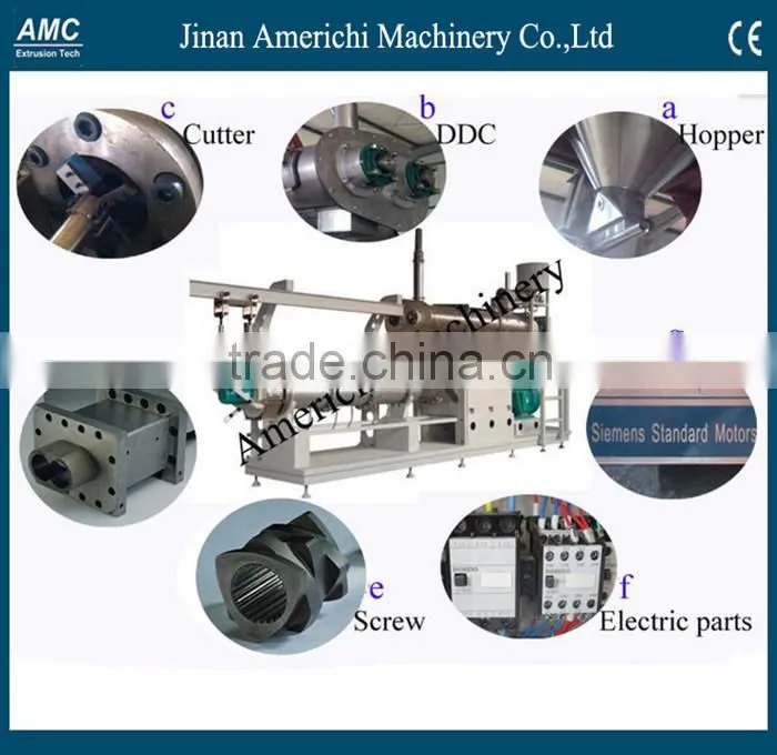 twin screw extruder food small snacks machine
