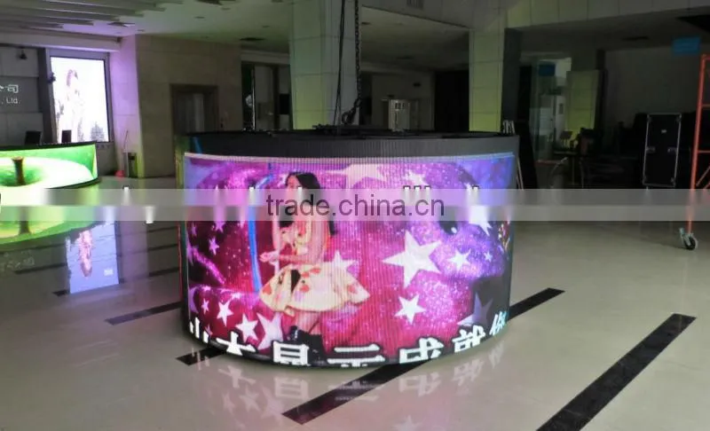 P5 SMD indoor full color round led display screen
