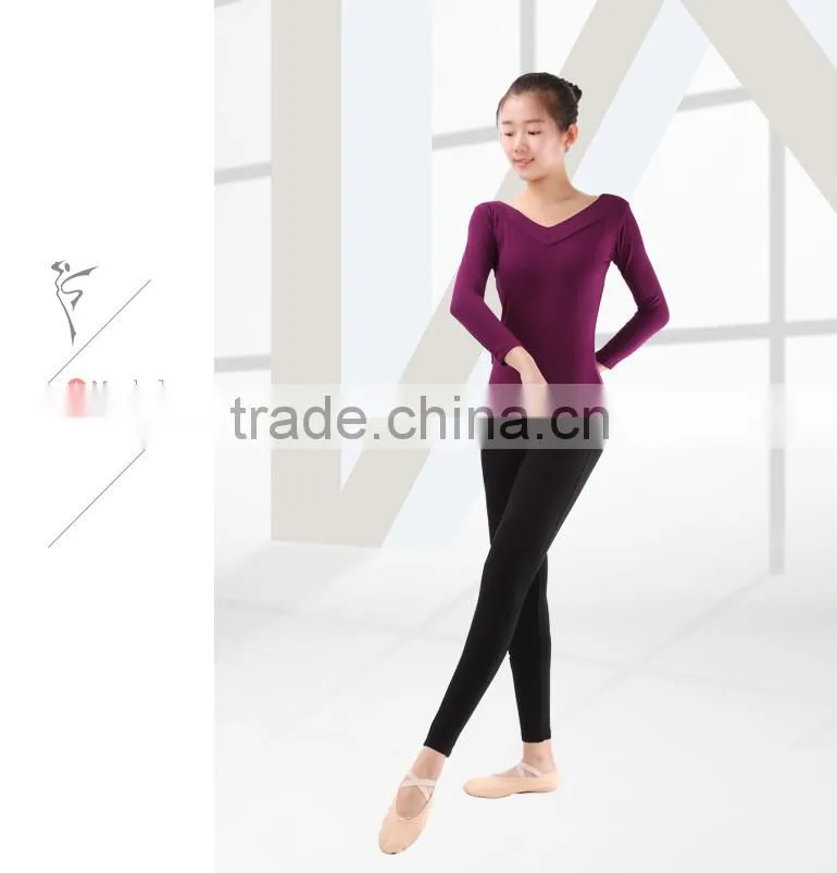 Cotton Lycra Yoga Leggings, Cotton Sport Leggings, Black Dance Leggings
