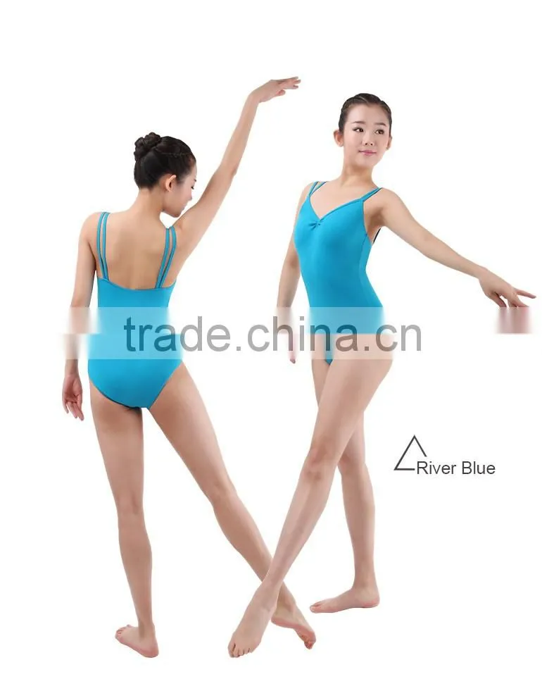 Women Double Straps Camisole Leotard