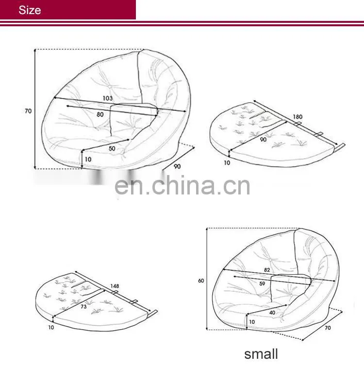 Comercial and Family Bean Bag Corner Sofa Lazy Bag Sofa