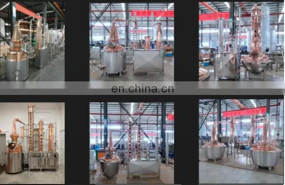 High quality copper alcohol distillery equipment whisky making machine