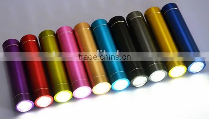 2600mAh LED light power bank with 18650 bettery charger