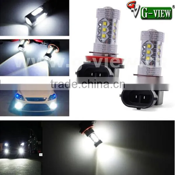 Hotsale superbright H8 car led fog light auto led 10-30V 80w car led bulb