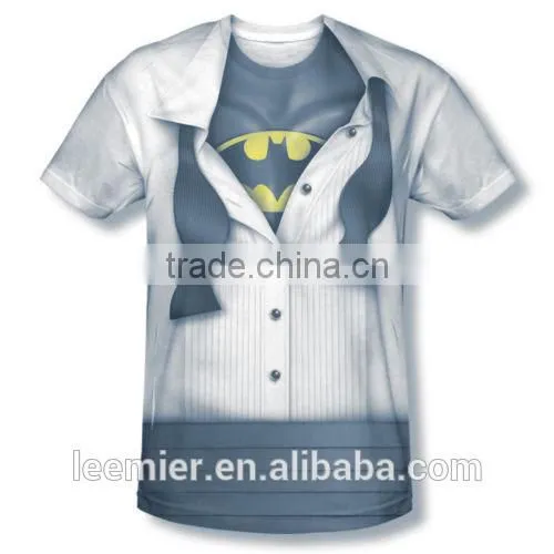 Customizable men's dye sublimation t-shirt printing