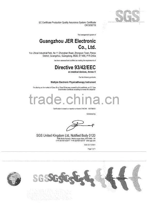 Popular 4channels electro rehabilitation physiotherapy device with CE EA-F20