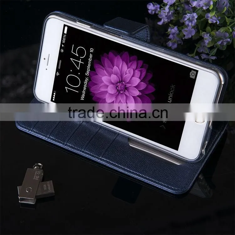 Case For Samsung Galaxy S6, China Supplier Wallet Design Cover PU Leather Mobile Phone Case For Iphone 6, 6 plus
