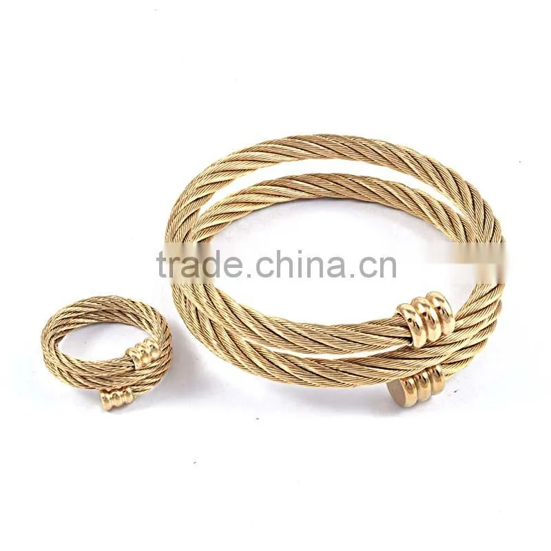 Latest gold finger ring designs fashion jewellery stainless steel set jewelry