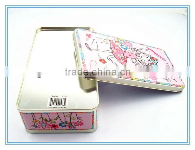 Pre-printed tinplate paper box can