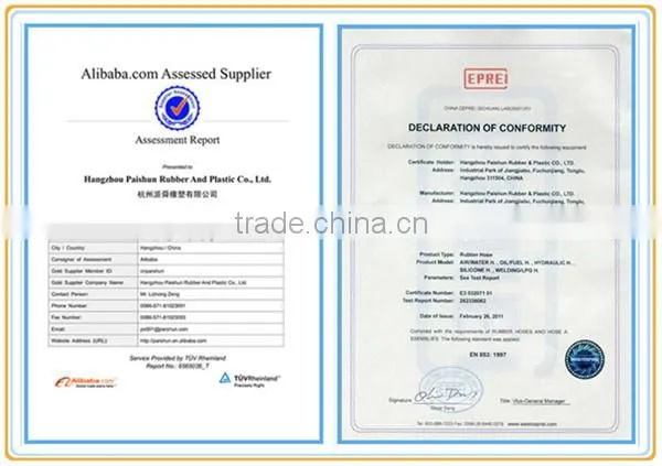 High Pressure Custom Formed Rubber EPDM Hose
