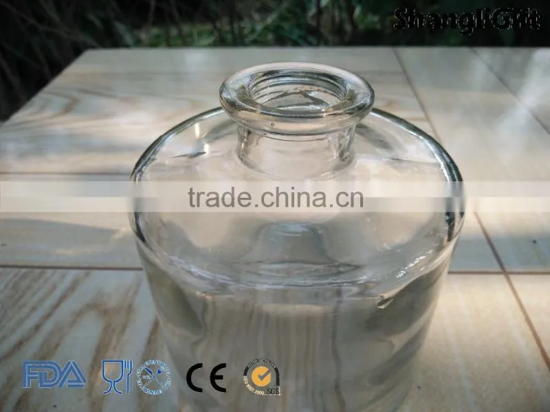 360ml Large Round Glass Bottle Aroma Reed Diffuser Perfume Glass Bottle