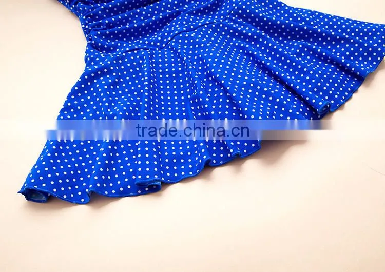 porka dot print 2016 fashion pretty one piece swimsuit lady bathing suit