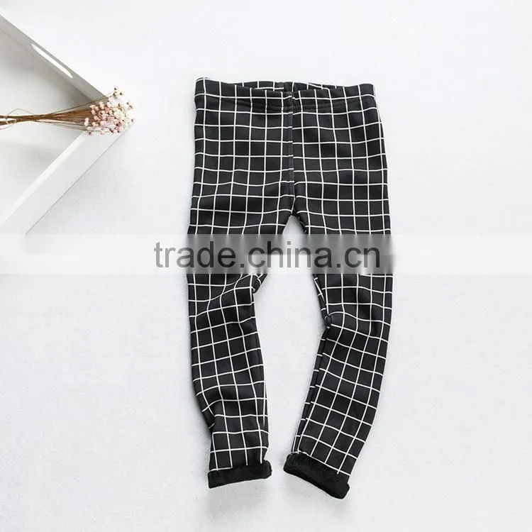 2015 Children Autumn & Winter Printing Kids Leggings Girl Add Wool Legging Baby Girl Keep Warm Pants With Six Colors