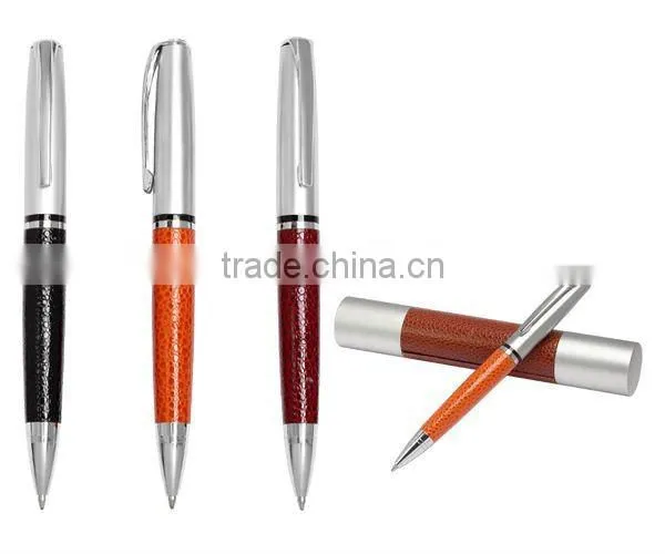 gift leather pen and leather pen into the leather box