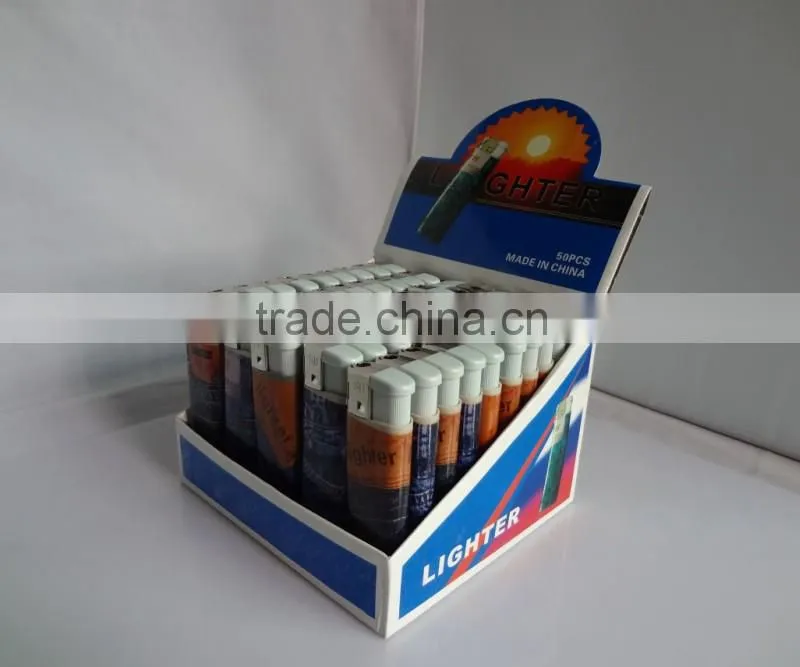 wholesale cheap price wrap pvc picture plastic disposable electronic fire cigar lighter