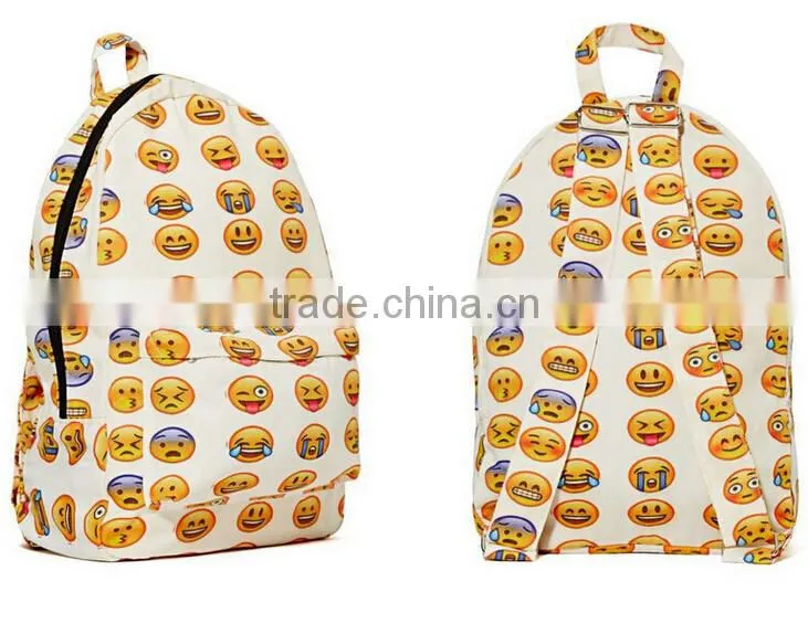 2015 VEEVAN Cute Emoji Backpack Cool Kids School Backpack