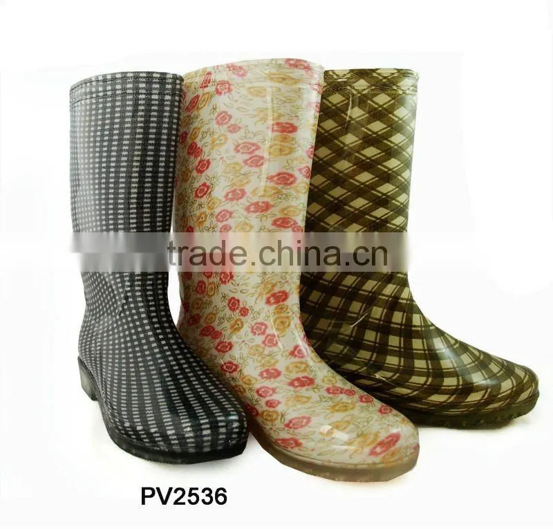 Ladies Plastic Rain Boots / Rain Boots / Boots