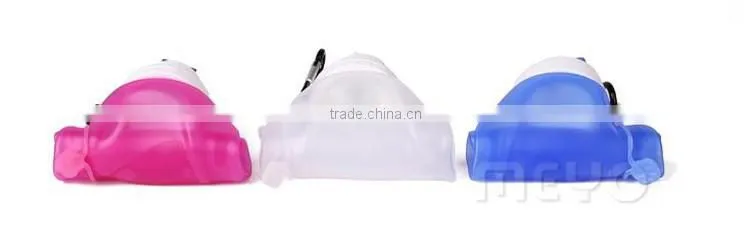 Metal buckle foldable vacuum bottle sport drinking bottle