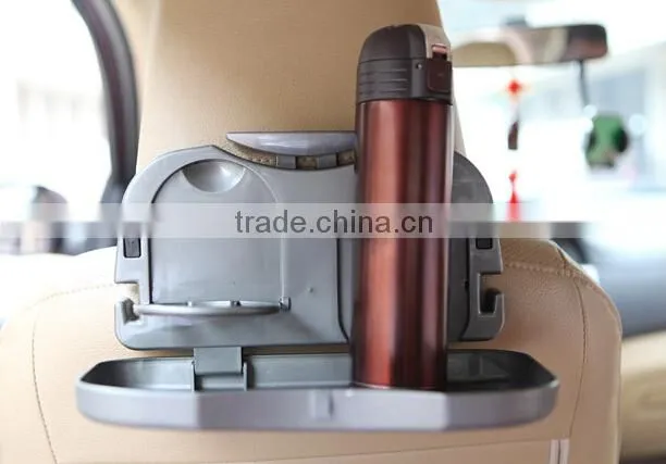 (120503)Car dining table folding car pallet back seat drink holder water car cup holder drink holder