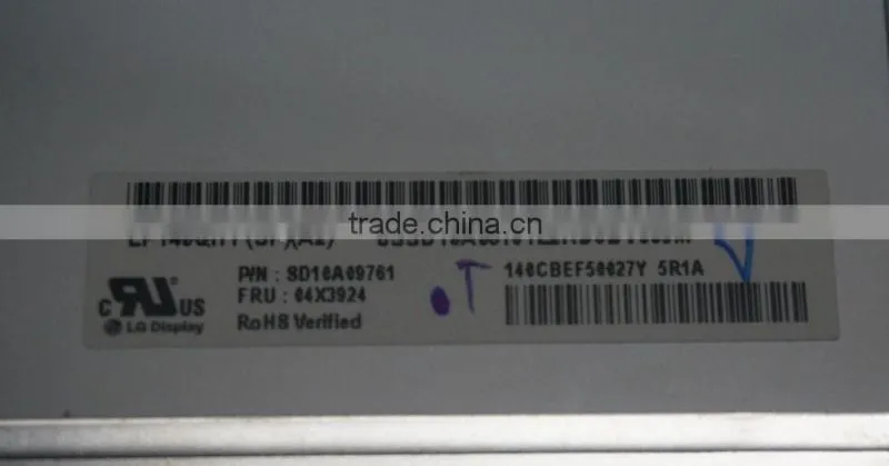 Original Brand LCD Screen LED Display Panel LP140QH1 For Lenovo New X1 Carbon (Factory Wholesale)