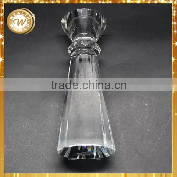 Low price top sell crystal candle holder with tealight