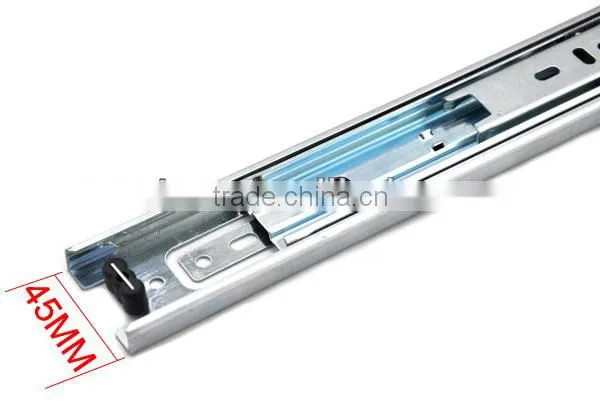 3 fold 45mm ball bearing zinc runner