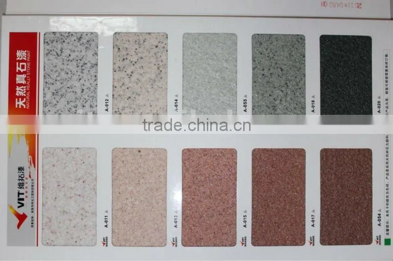 Natural stone texture paint for exterior wall