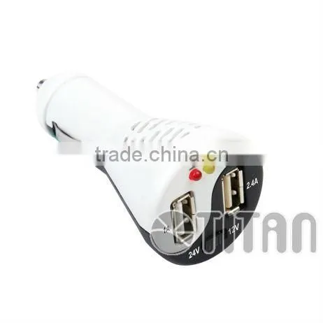 Hot sale multi function 2 in 1 USB car charger and tablet charger