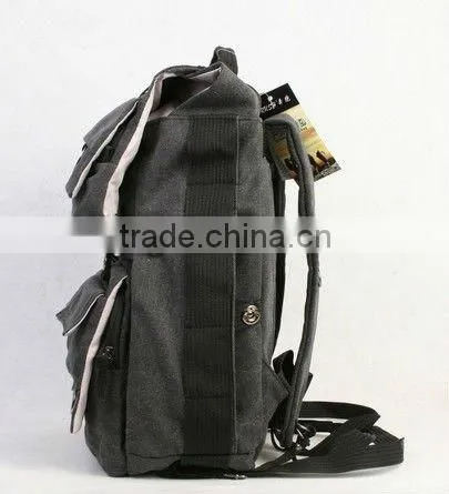 2016PU leather backpack bagsTravel shoulder messenger bag multi-function camera bag cross body bag